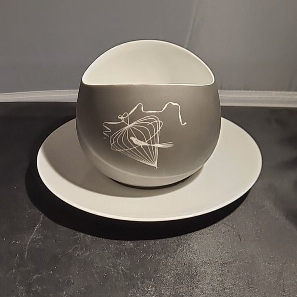 1953 Johann Haviland Papageno Gravy Boat Latham Loewy Birdcage MCM